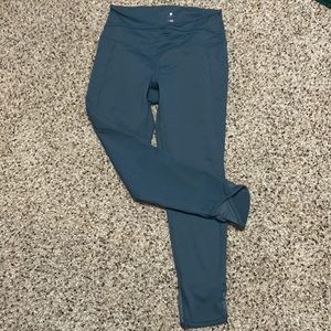 Grayish blue leggings with pockets, size S